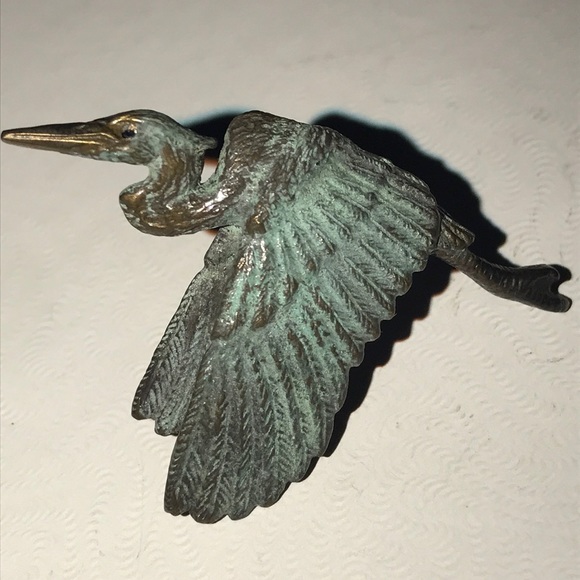 💥1 HR SALE💥 VTG HANDMADE BRONZE PENDANT signed - Picture 3 of 8